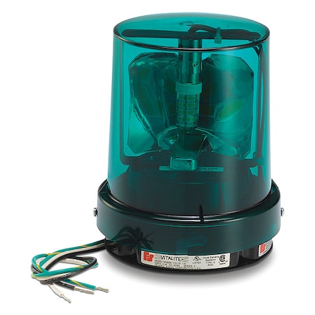 Warning Light, Green, LED, 5-1/8