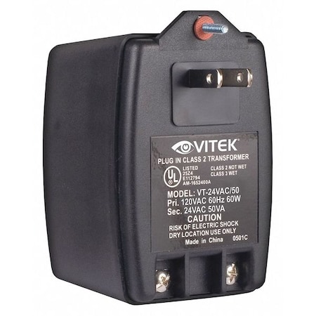 Power Supply, Output 24VAC, VA Rating 50 MPN:VT-24VAC/50