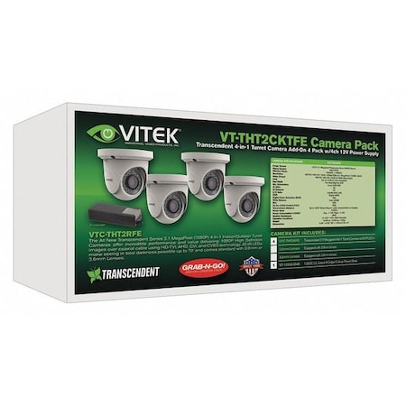 Camera, Turret, Fixed Lens, 12VDC MPN:VT-THT2CKTFE-2