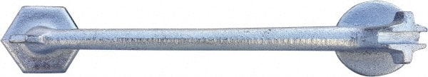 Pedestrian Barrier Drain Plug Wrench: Steel, Silver, Use with 45032-O & 45032-W MPN:45032-DW
