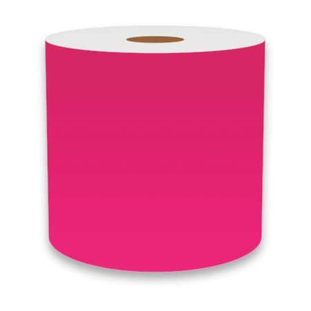 ContinuousLabelStock, Pink, Gloss, 4inW MPN:FLUPK-3102