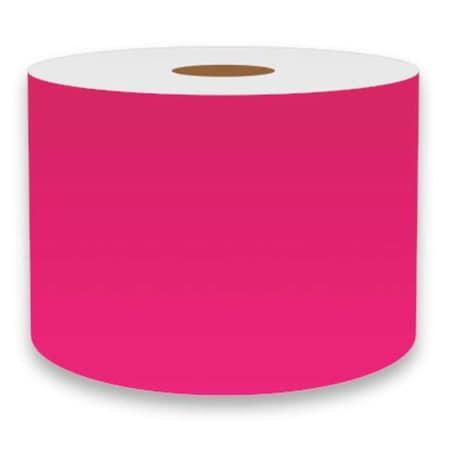ContinuousLabelStock, Pink, Gloss, 3inW MPN:FLUPK-3762