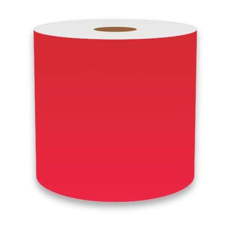 Label Tape, Red, 4in W, For Mfr No. VnM4, FLURD-3102 MPN:FLURD-3102