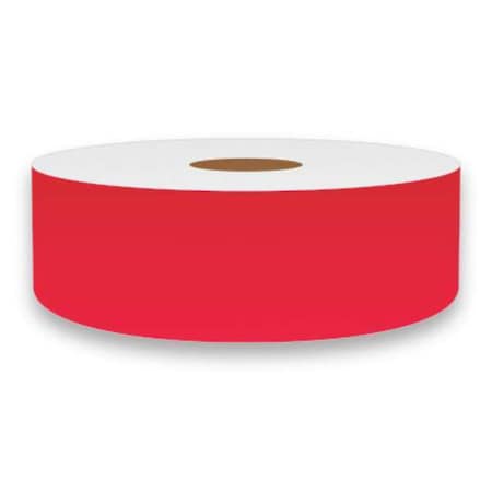 Label Tape, Red, 1in W, For Mfr No. VnM4, FLURD-3254 MPN:FLURD-3254