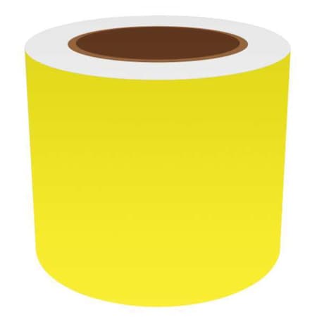 Label Tape, Yellow, 4in W, For Mfr No. VnM8, FLUYL-31028 MPN:FLUYL-31028