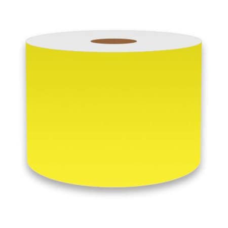 Label Tape, Yellow, 3in W, For Mfr No. VnM4, FLUYL-3762 MPN:FLUYL-3762