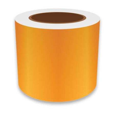 Label Tape, Orange, 4in W, For Mfr No. VnM8, REFON-31028 MPN:REFON-31028