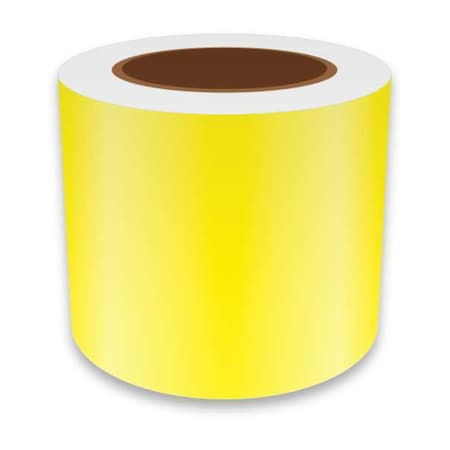 Label Tape, Yellow, 4in W, For Mfr No. VnM8, REFYL-31028 MPN:REFYL-31028