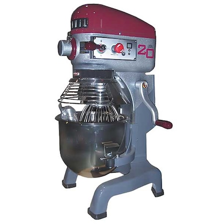 20 qt. Electric Food Mixer With Guard, SS MPN:40757
