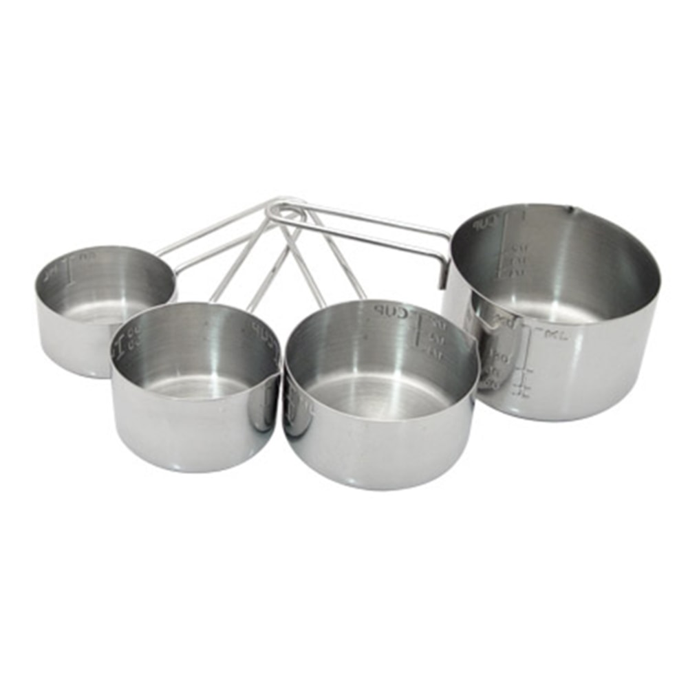 Vollrath Stainless-Steel Measuring Cup Set, Set Of 4 Cups MPN:47119