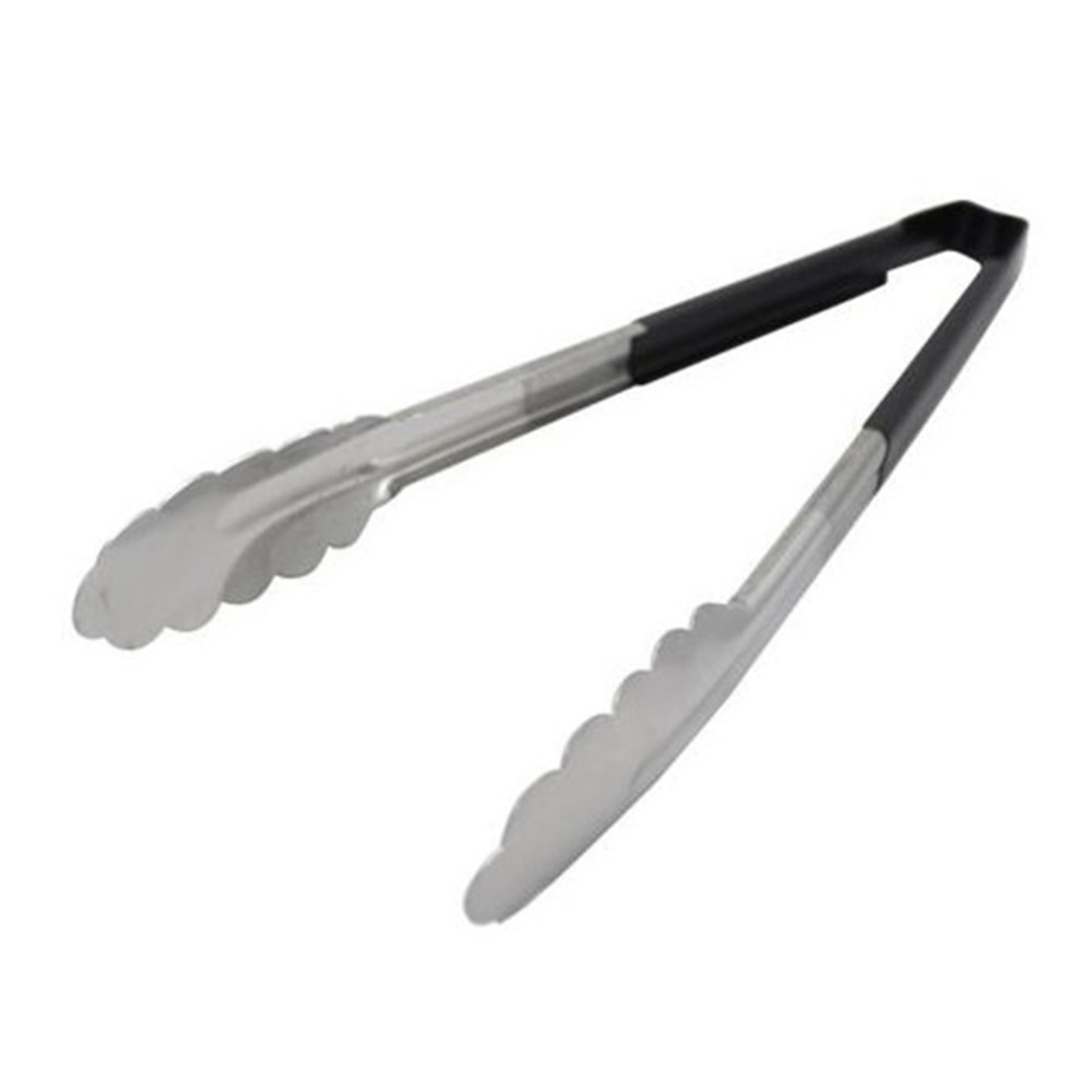 Vollrath 12in Tongs With Antimicrobial Protection, Silver/Black MPN:4781220