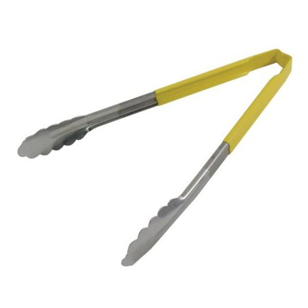 Vollrath 12in Tongs With Antimicrobial Protection, Yellow MPN:4781250