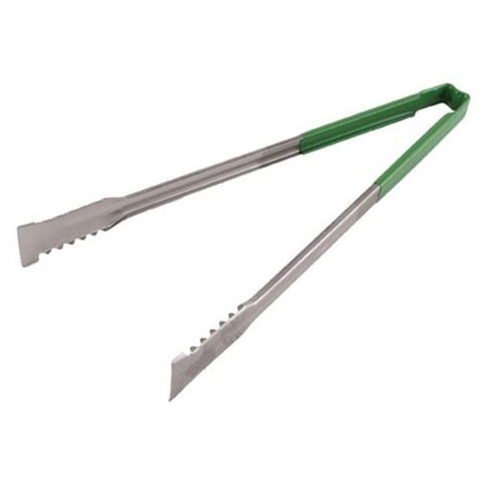 Vollrath 16in Tongs With Antimicrobial Protection, Green MPN:4791670