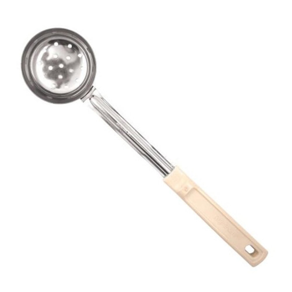 Vollrath Spoodle Perforated Portion Spoon With Antimicrobial Protection, Notch, 3 Oz, Cream MPN:62165
