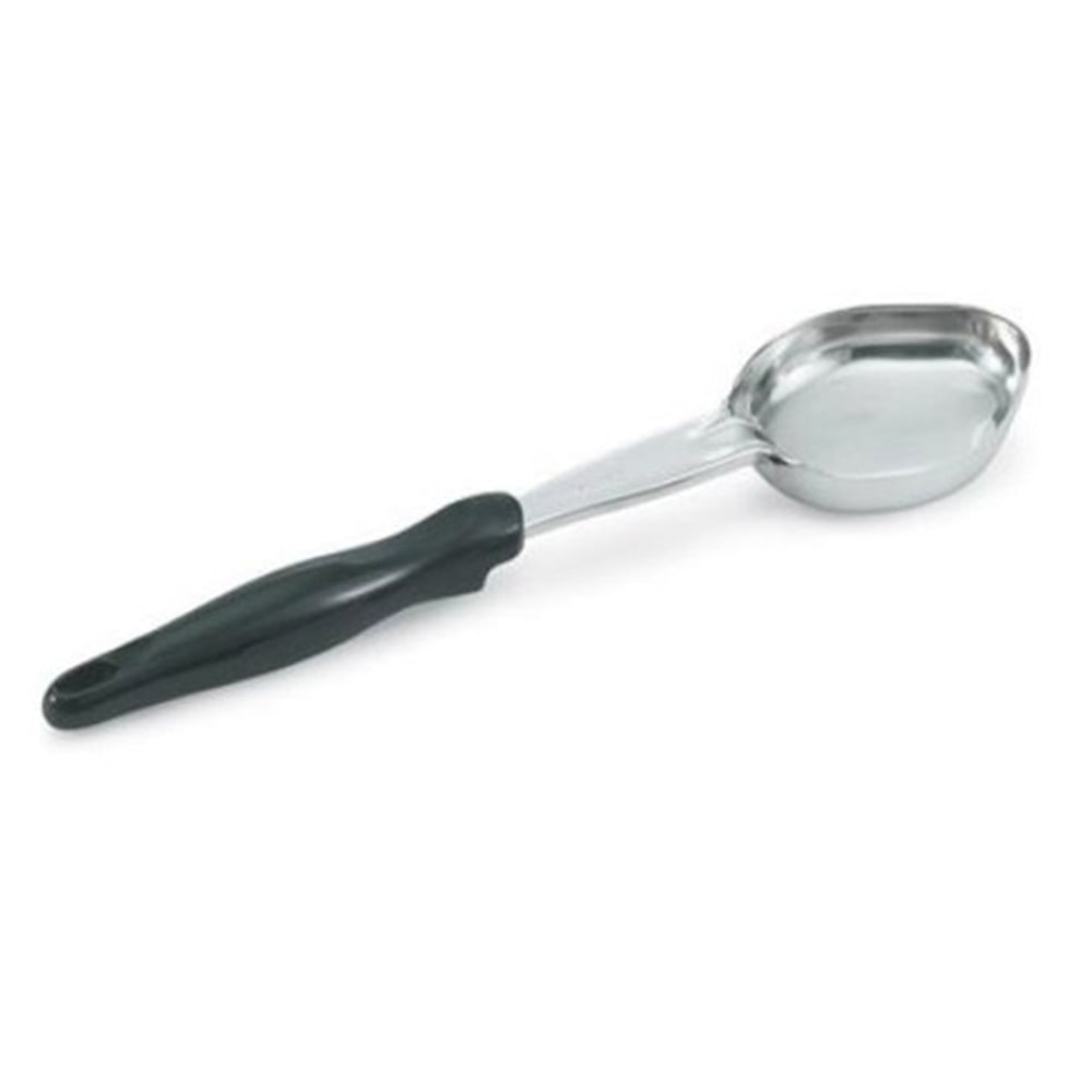 Vollrath Oval Spoodle Solid Portion Spoon With Antimicrobial Protection, 2 Oz, Black MPN:6412220