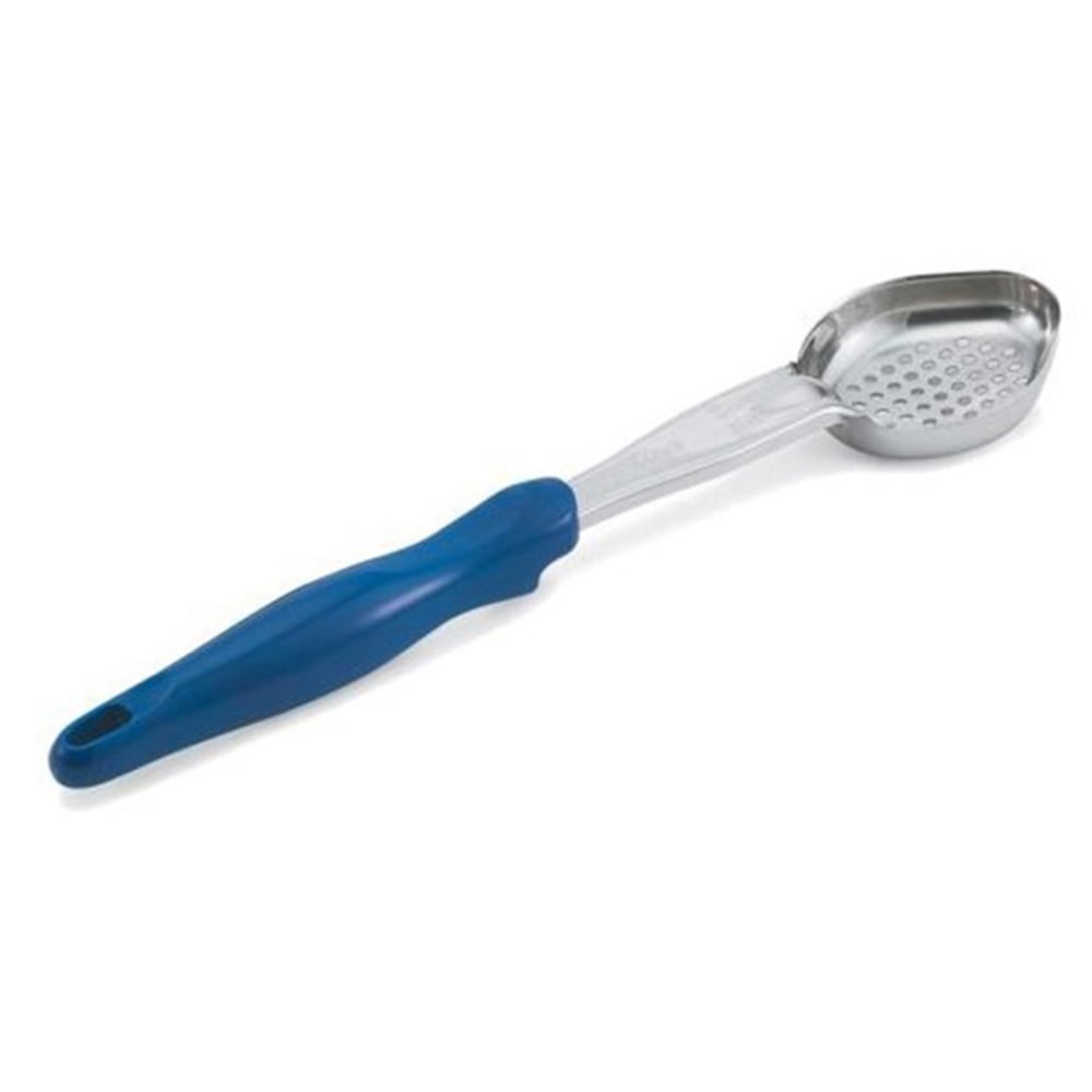 Vollrath Perforated Spoodle Portion Spoon With Antimicrobial Protection, 2 Oz, Blue MPN:6422230