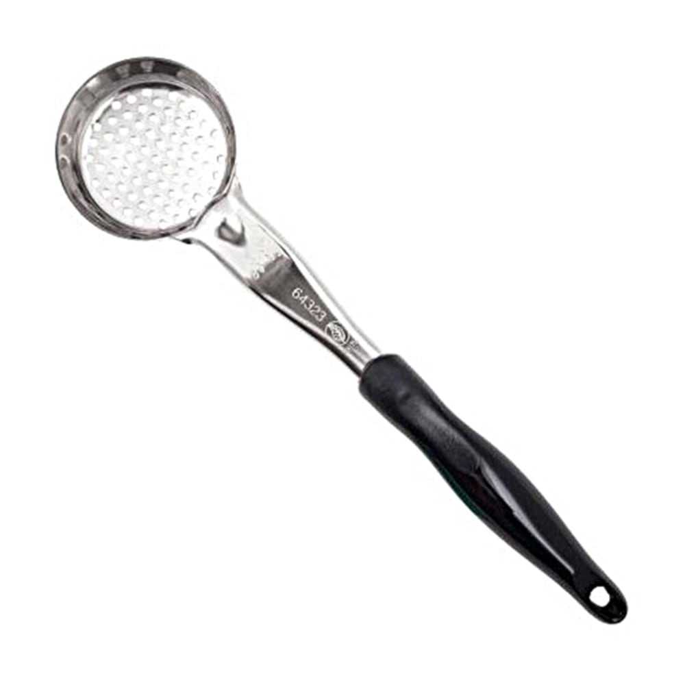 Vollrath Spoodle Perforated Portion Spoon With Antimicrobial Protection, 3 Oz, Black MPN:6432320