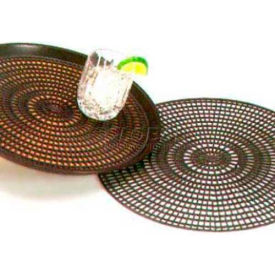 Vollrath® Anti-Skid Mat 1620-01 14-1/2 Diameter Chocolate 1620-01 - Pkg Qty 12