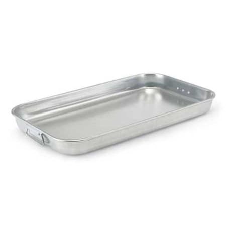 Satin Aluminum Bake and Roast Pan with Handles, 22-7/8