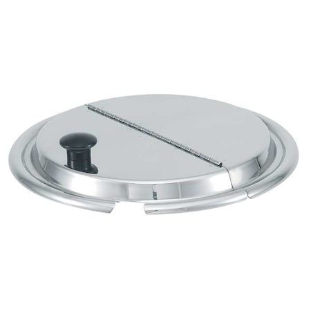 Hinged Inset Cover, 0.87 in H, Silver MPN:47490