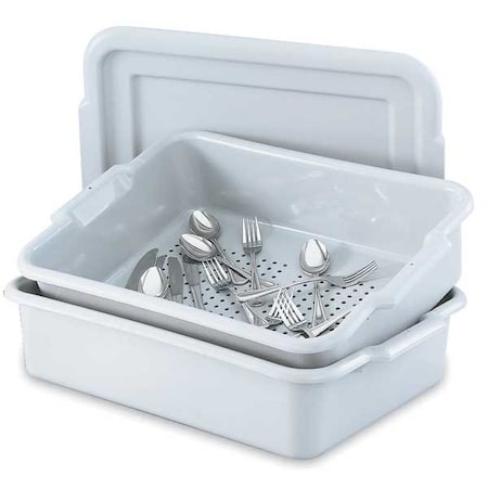 Silverware Soak System, 20 in L, Silver MPN:52619