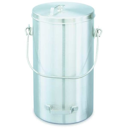 Covered Ice Cream Pail, 9 3/8 in Dia, SS MPN:59200