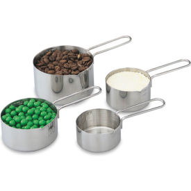Vollrath® 4 Piece Measuring Cup Set Stainless Steel 47119 - Pkg Qty 12