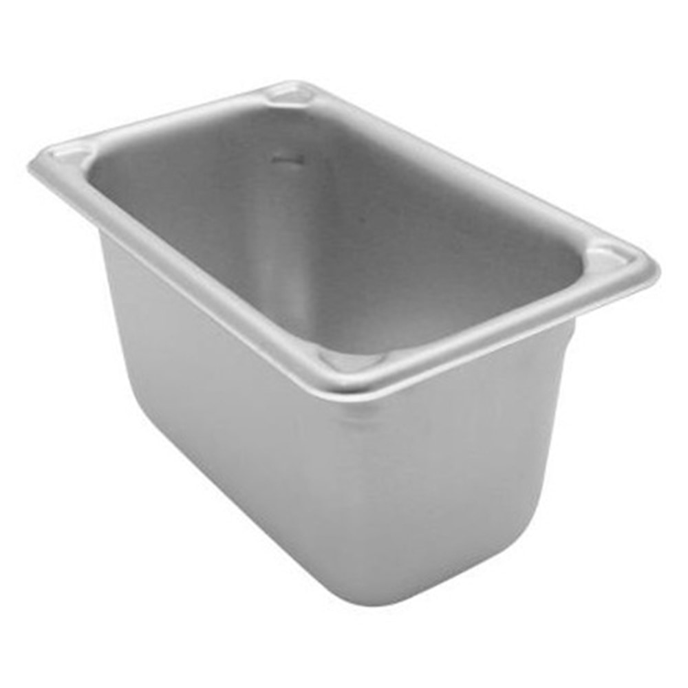 Vollrath Steam Table Pan, 1/9 Size 4, Silver MPN:30942