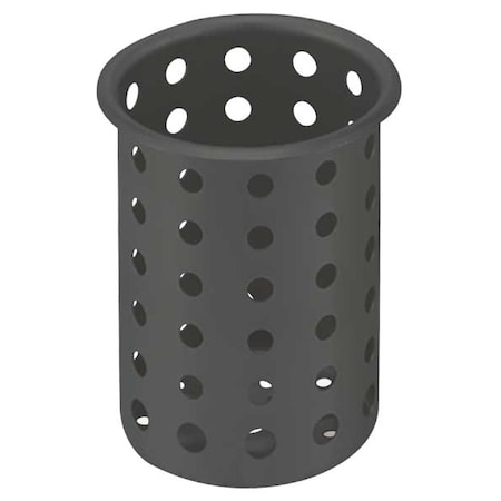 Flatware Cylinder, 3 3/4 x 5 5/8 in, Black MPN:52633