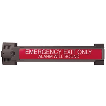 Guard-X Exit Device, Exit Only, No Trim, For 3-4 Ft. Doors, Dark Bronze Anodized Aluminum MPN:2670 313