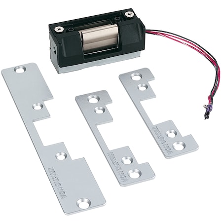 5100 Series Electric Strikes, 12/24 VDC Voltage, Flat Black MPN:5100-3FP US19