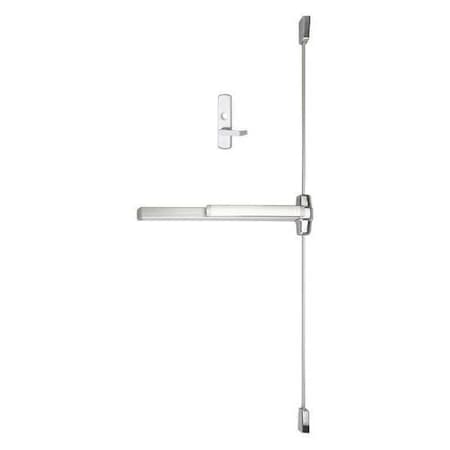 Vertical Rod, 48 in. Door W, Series 99 MPN:9927L-06-F 4 US28 RHR