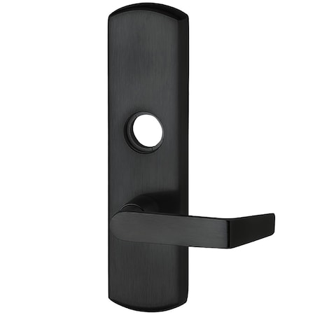 Lever Trim, Night Latch, Rim/Vertical Rod Prep, 06 Lever Style, Blk Painted Fnsh, Right Hand Reverse MPN:996L-NL-06-R/V SPBLK RHR