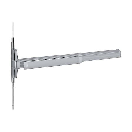 Grade 1 Concealed Vertical Rod Exit Device, Narrow Stile Pushpad, Exit Only, Less Trim, 36-in, Less MPN:QEL3347AEO 3 US28