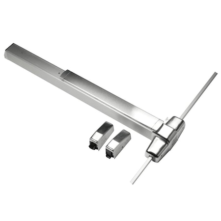 Grade 1 Surface Vertical Rod Exit Bar, Wide Stile Pushpad, 36-in Panic Device, 84-in Door Height, Ex MPN:QEL9827EO 3 26D