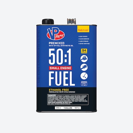 Fuel, 2-Cycle, Blue, 1 gal, Can, 50:1 MPN:6231