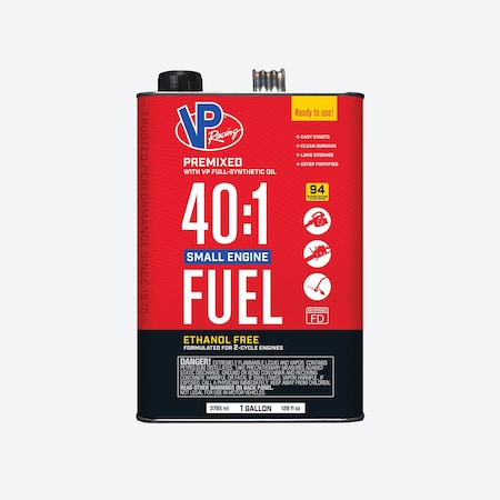 Fuel, 2-Cycle, Red, 1 gal, Can, 40:1 MPN:6291