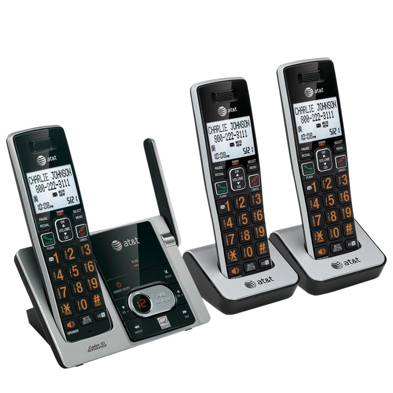 AT&T CL82313 DECT 6.0 Expandable Cordless Phone System With Digital Answering System MPN:CL82313