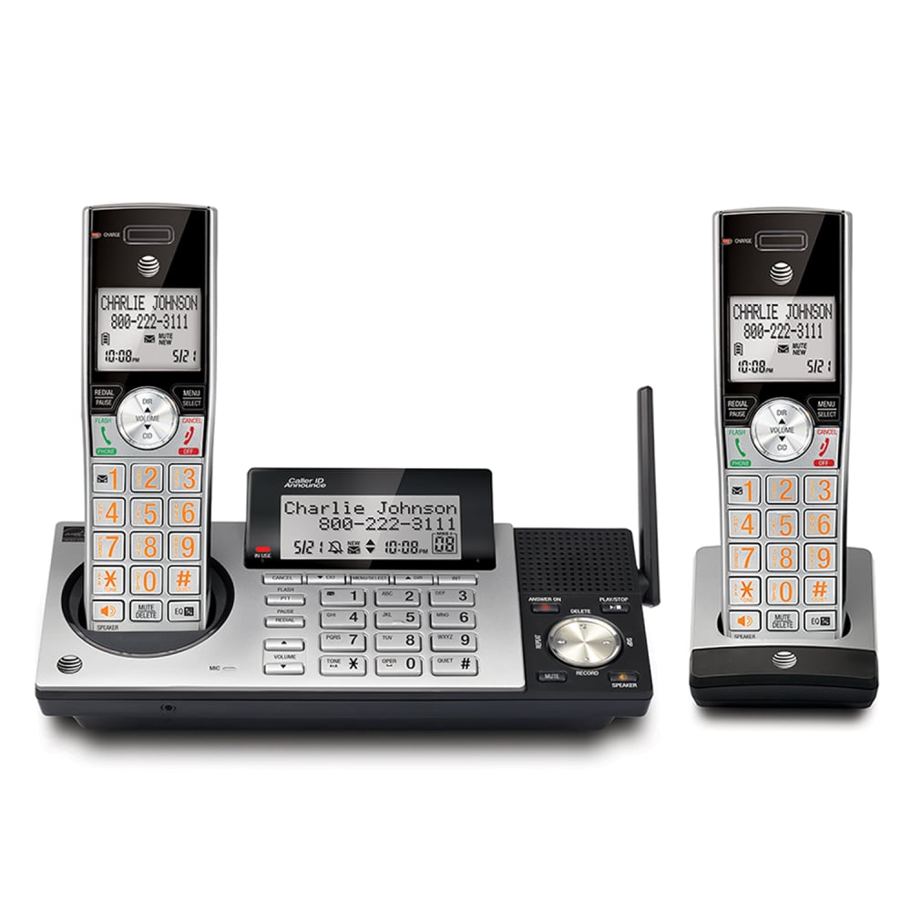 AT&T CL83215 2 Handset DECT 6.0 Cordless Phone with Digital Answering System MPN:80-9870-00