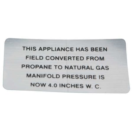Plate, Propane To Natural Gas MPN:00-421727-00004