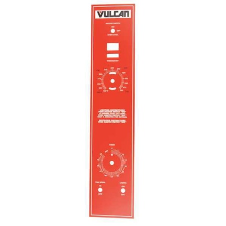 Overlay, Contrl. Panel Vc4 and 6Gd MPN:00-497280-00001