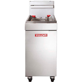 Vulcan LG300-1 Freestanding Gas Fryer 35-40 lb Oil Capacity 90000 BTU Natural Gas S/S LG300-1