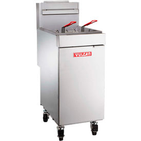 Vulcan LG500-2 Freestanding Gas Fryer 65-70 lb Oil Capacity 150000 total BTU Propane S/S LG500-2