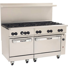 Vulcan 60SS-10BN Endurance Range 2 Standard Ovens Natural Gas S/S 10 Burners 60SS-10BN