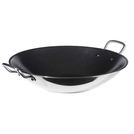 Non Stick Wok, 4-1/4 qt, Silver MPN:8214-60/35