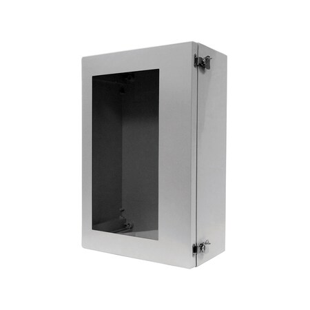 Padlockable Hasp Electrical Enclosures, 16.34 in H, 6.69 in D, 12.4 in W, NEMA 4X, Fiberglass MPN:ANB1612PL