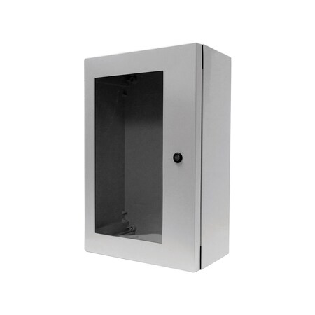 1/4 Turn Latch Electrical Enclosures, 32.87 in H, 11.81 in D, 25 in W, NEMA 4X, Fiberglass MPN:ANB3325
