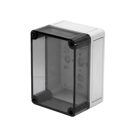 Captive Screws Electrical Enclosures, 5.12 in H, 3.19 in D, 4 in W, NEMA 4X, Polycarbonate MPN:MB050403PCCT