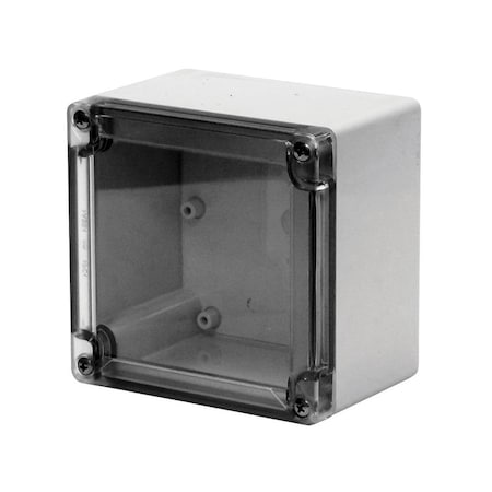 Screws Electrical Enclosures, 7.95 in H, 2.95 in D, 4.8 in W, NEMA 4X, Polycarbonate MPN:MBG080503PCCT