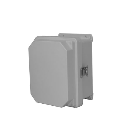 Twist Latch Electrical Enclosures, 13.32 in H, 5.6 in D, 11.32 in W, NEMA 4X, Fiberglass MPN:RVJ1210HWLL2